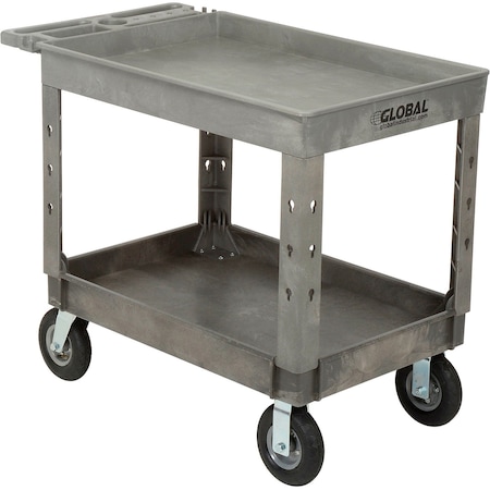 Global Industrial General Purpose Cart, Plastic, 44 in L, 25-1/2 in W, 35-1/2 in H 800328